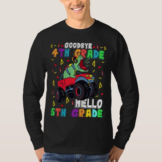 Kids Goodbye 4th Grade Hello 5th Grade Here I Come T-Shirt (Front)