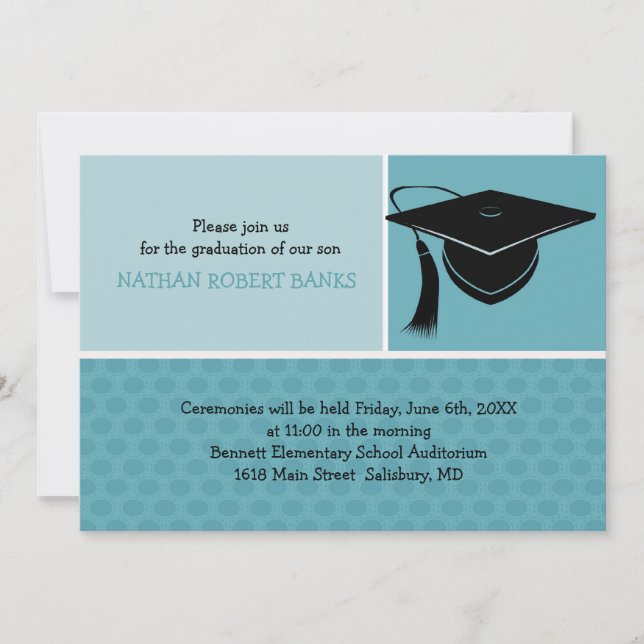 Kids Graduation Announcements (for a boy) (Front)