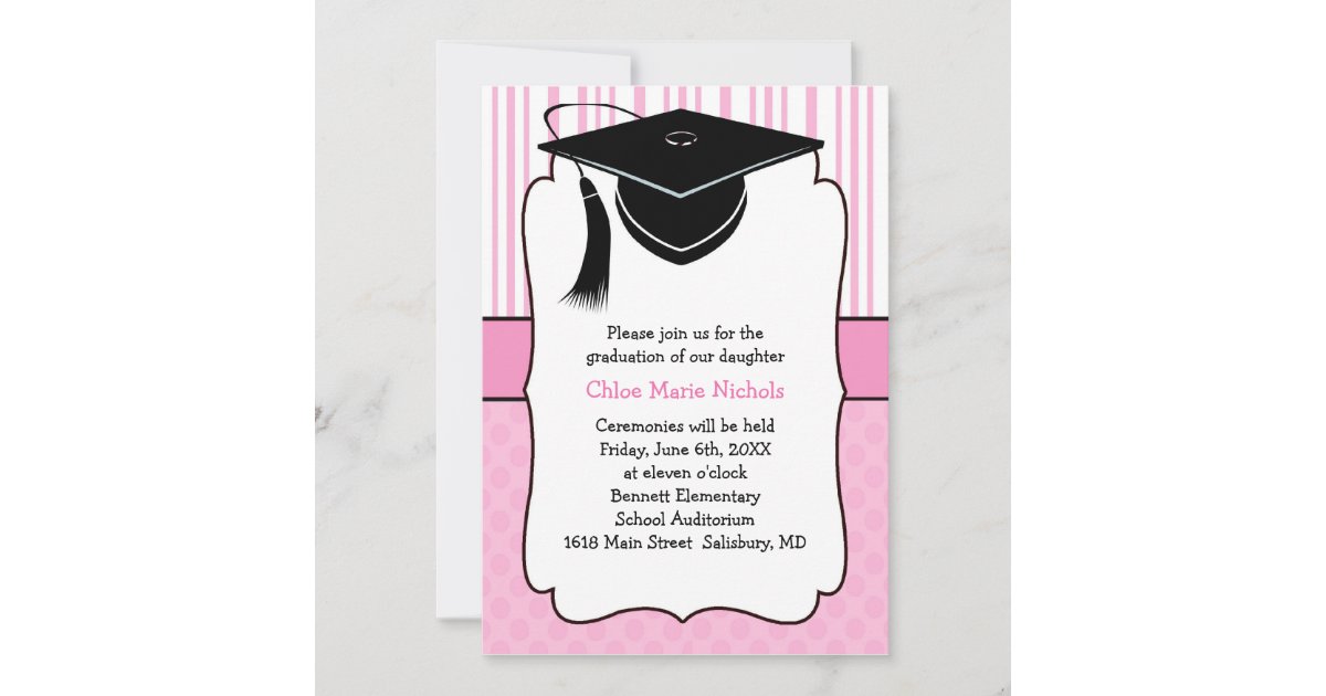 Kids Graduation Announcements (for a girl) | Zazzle