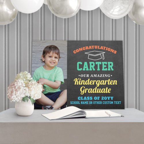 Kids Graduation Kindergarten or Preschool Photo Foam Board