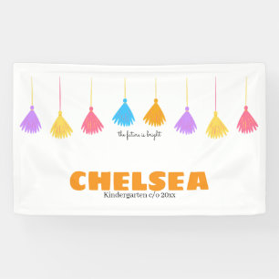 Kids Graduation Party Colorful Kindergarten Pre-K  Banner