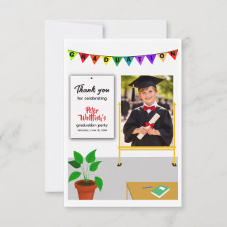 Kid's Graduation Party Thank You Card