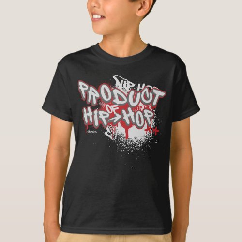 Kids Graffiti Product of Hip Hop Streetwear T_Shirt