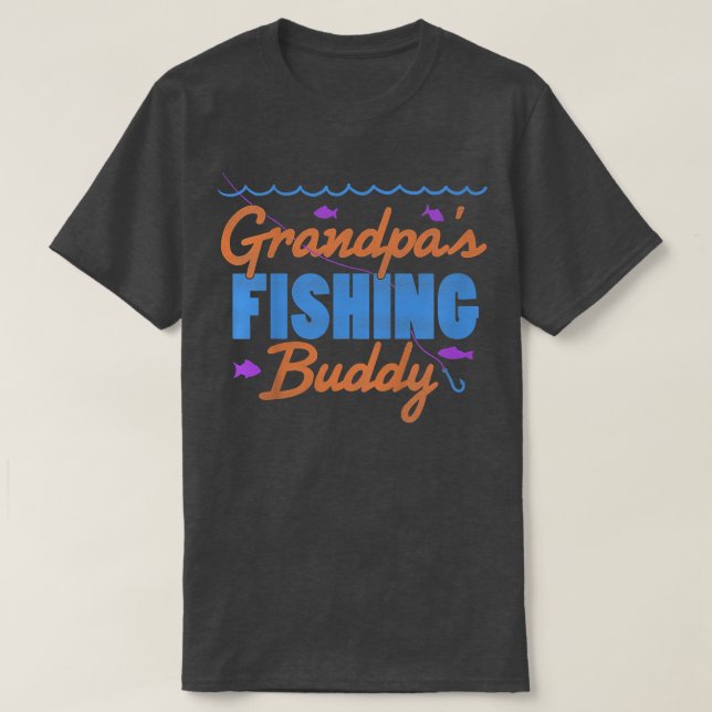 Kids Grandpas Fishing Buddy T  Kids Fishing  Boys  T-Shirt (Design Front)