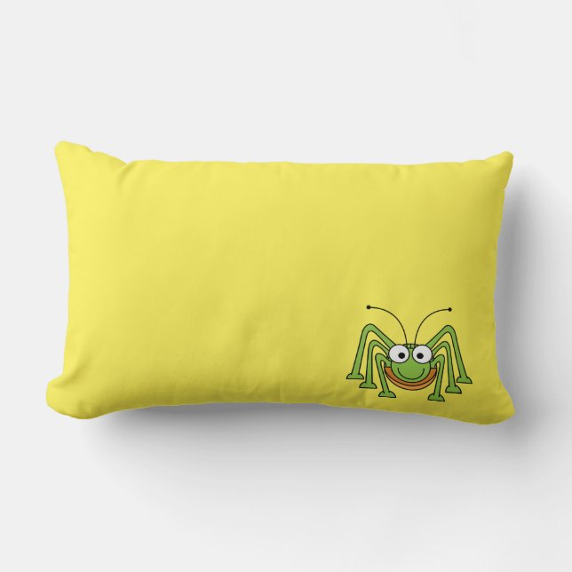 Kids Grasshopper Pillow (Front)