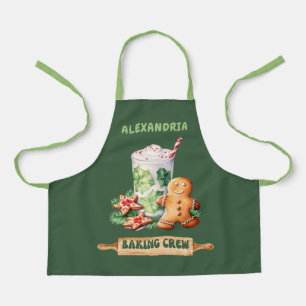 Kids Green Holiday Apron
