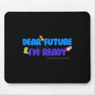 Kids Groovy Motivated Quote, I'm Ready For 1st Day Mouse Pad