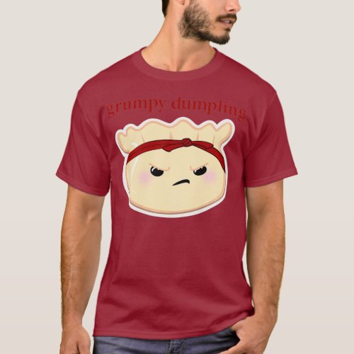 Kids Grumpy Dumpling Red Funny Cute National Day T_Shirt