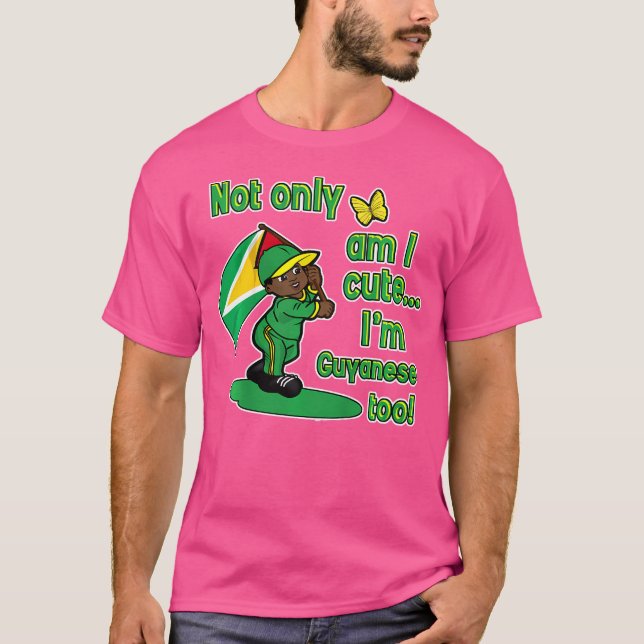Kids Guyanese Flag Kids T-Shirt (Front)