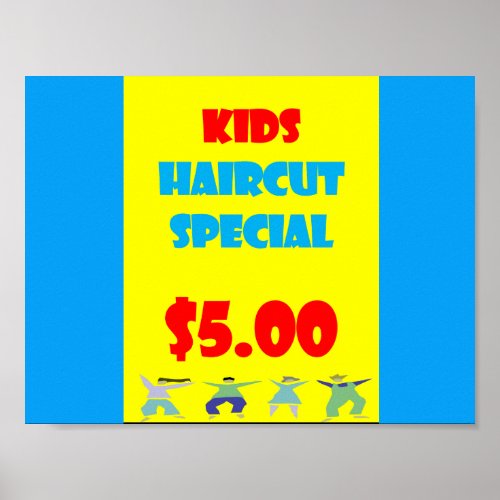 Kids Haircut Special Poster Matte