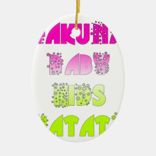 Kids Hakuna Matata Gifts Ceramic Ornament