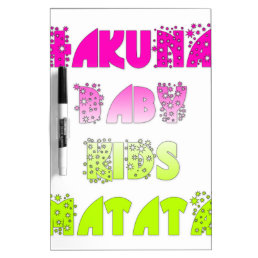 Kids Hakuna Matata Gifts Dry-Erase Board