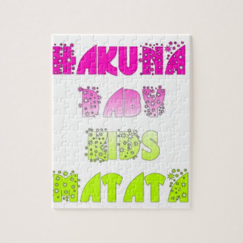 Kids Hakuna Matata Gifts Jigsaw Puzzle