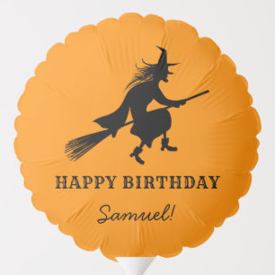 Kids' Halloween Birthday Orange Color Balloon