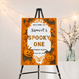Kids' Halloween Birthday Welcome Sign