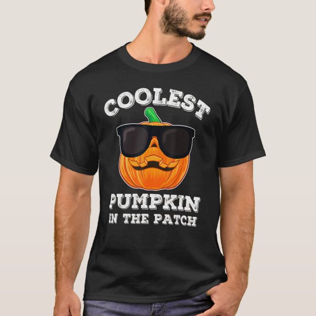 Kids Halloween Boys Girls Coolest Pumpkin In The P T-Shirt (Front)