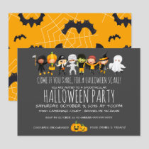 Kids Halloween Celebration Costume Party  Invitation