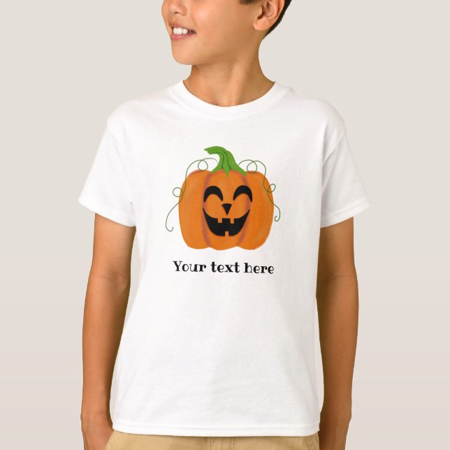 Kids Halloween Coolest Pumpkin T-Shirt (Front)