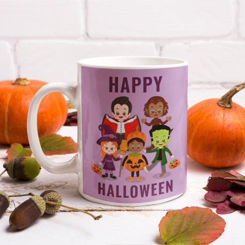 Kids Halloween Costume Party Custom Name Coffee Mug