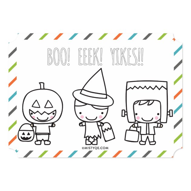 Kids Halloween Costume Party Invitation