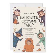 Kids Halloween Costume Party Invitation