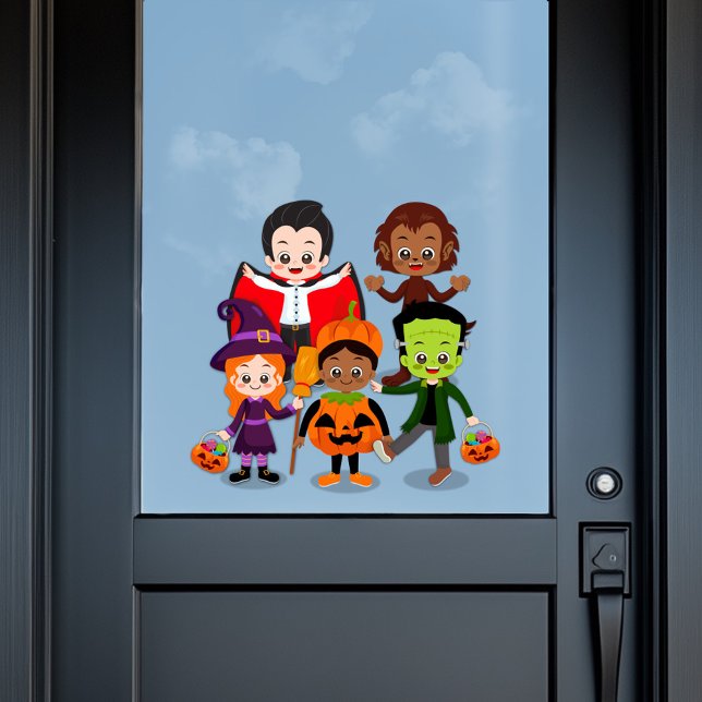 Kids’ Halloween Costume Party Window Cling (Creator Uploaded)
