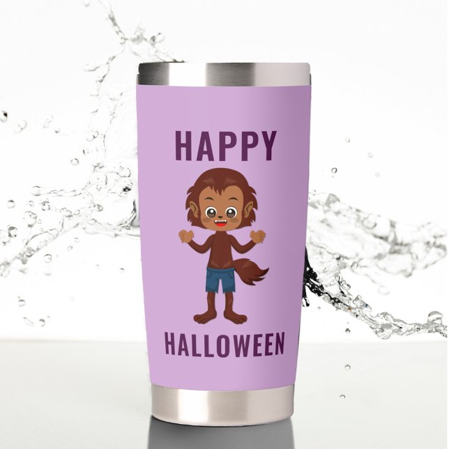 Kids’ Halloween Costume Werewolf Custom Name Insulated Tumbler (Creator Uploaded)