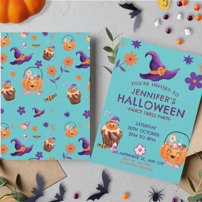Kids Halloween Fancy Dress Party Invitation Zazzle