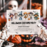 Kids Halloween Fun Costume Birthday Invitation<br><div class="desc">Delve into the world of spooky fun with our delightful children's Halloween birthday invitations! Set against a rustic backdrop, these invites showcase adorable kids in quirky costumes, accompanied by Halloween classics - bats, pumpkins, and cobwebs. Our easy-to-edit text template allows you to add your personal touch for a unique, memorable...</div>