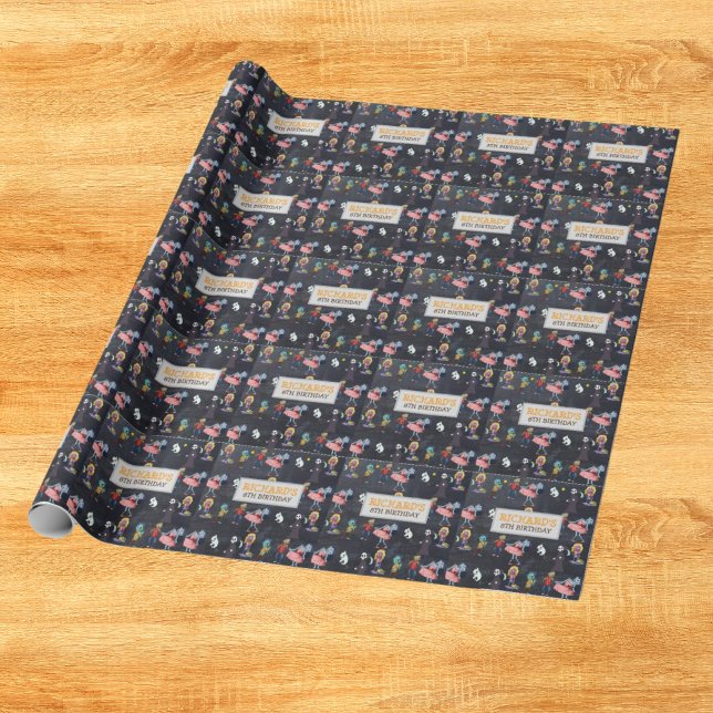 Kids Halloween Funny Costume Birthday Party Gift Wrapping Paper (Creator Uploaded)