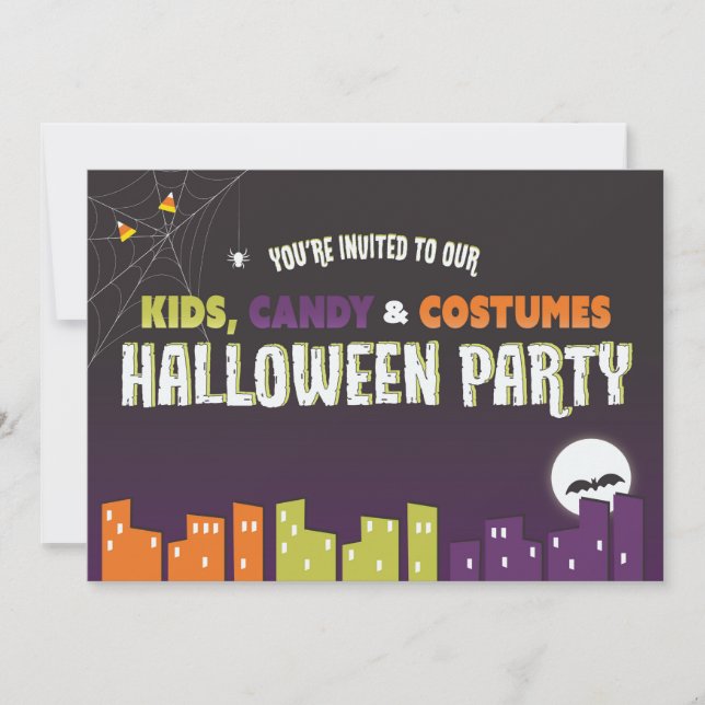 Kids Halloween Invitation (personalize) (Front)