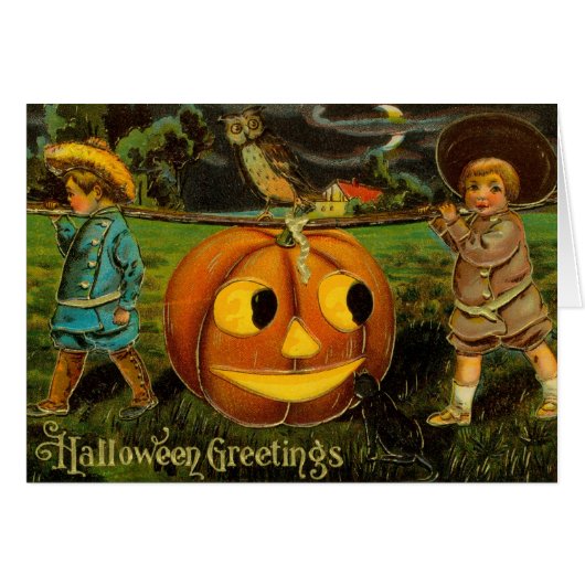 Kids Halloween Jack-o-Lantern Pumpkin Harvest  (Front Horizontal)