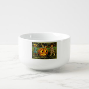 Kids Halloween Jack-o-Lantern Pumpkin Harvest  Soup Mug