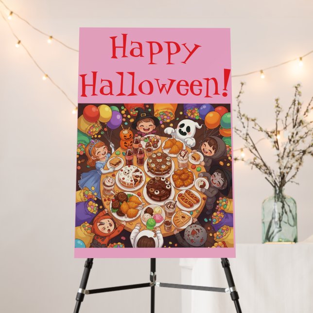 Kid's Halloween Party Foam Board (In Situ (Stand))