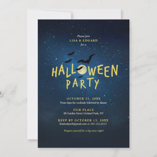 Kids Halloween Party Invitation