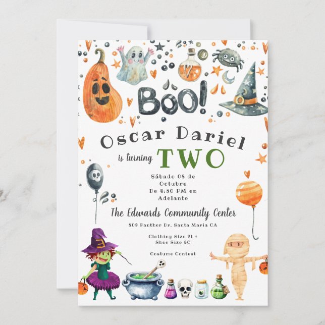 Kids Halloween Party Invitation (Front)