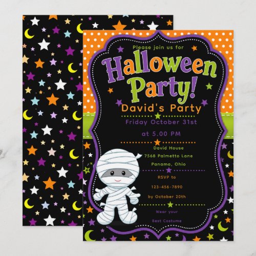 Kids Halloween Party Invitation