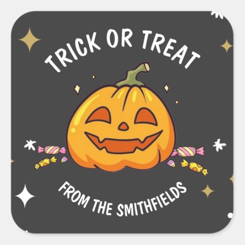 Kids Halloween Party Trick or Treat Stickers