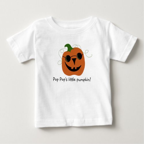 Kids Halloween Pop Pops Little Pumpkin T_Shirt