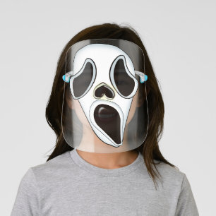 Kids Halloween Scary Spooky Ghost Kids' Face Shield