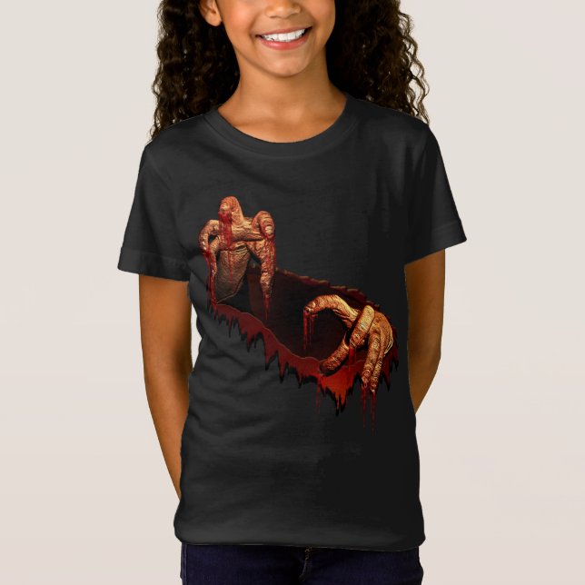 Kid's Halloween Shirt Costume Zombie Sweatshirt (Front)