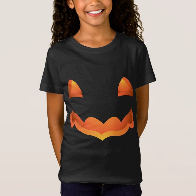 Kid's Halloween Shirt Kid's Pumpkin Costume Shirts (Front)