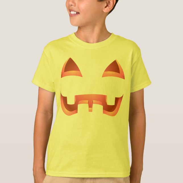 Kid's Halloween Shirt Pumpkin Costume Kids' Jersey (Front)
