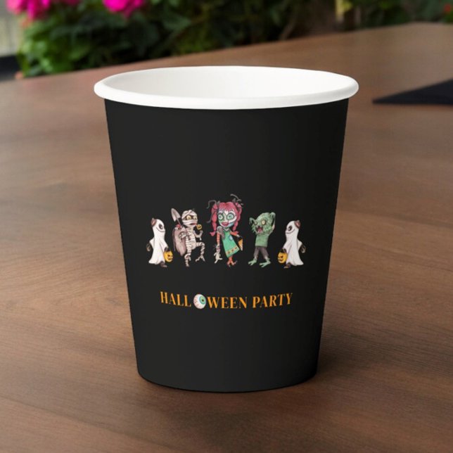 Kids halloween spooky Paper Plate Cups (halloween party paper cups , ideal for lots of spooky fun. )