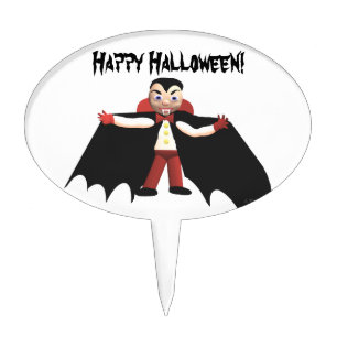 Kids Halloween Vampire Cake Topper