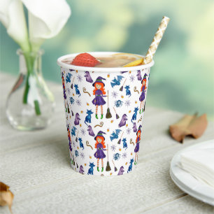 Kids Halloween Witches Paper cup