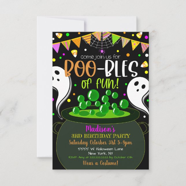 Kid's Hallowen Party Invitation (Front)