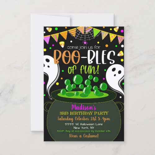 Kids Hallowen Party Invitation