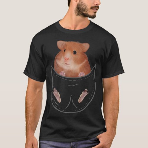 Kids Hamster Clothes Pocket Animal Outfit Gift Ham T_Shirt