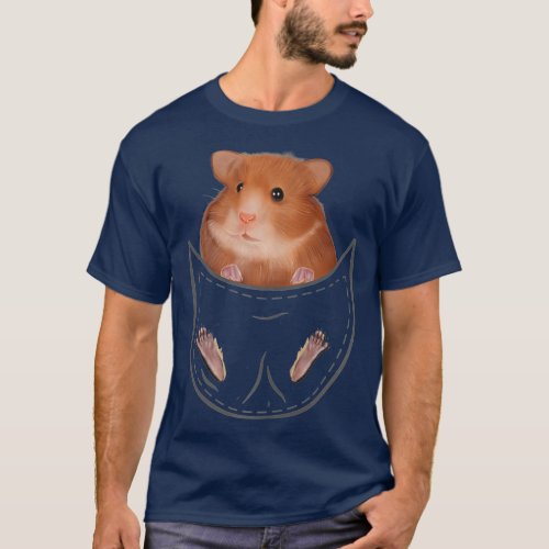 Kids Hamster Clothes Pocket Animal Outfit Gift T_Shirt